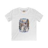 Kids Jesus Snowball Fight Shirt | Funny Christian Christmas Kids T Shirt | Joyful Jesus