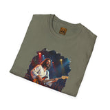 Christian T Shirt | Jesus Playing Bass at Concert | Joyful Jesus God Shirt