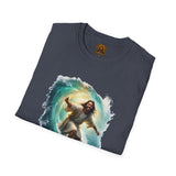 Jesus Shirt | Surfing Jesus Funny Christian T Shirt | Joyful Jesus