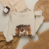 Funny Jesus Sweatshirt | Jesus Lifting Weights Christian Crewneck Sweatshirt | Faith Apparel