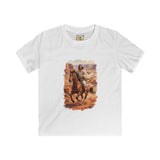 Kids Jesus Shirt | Jesus on Horseback Christian Apparel Kids T Shirt | Joyful Jesus
