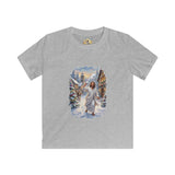 Kids Jesus Snowball Fight Shirt | Funny Christian Christmas Kids T Shirt | Joyful Jesus