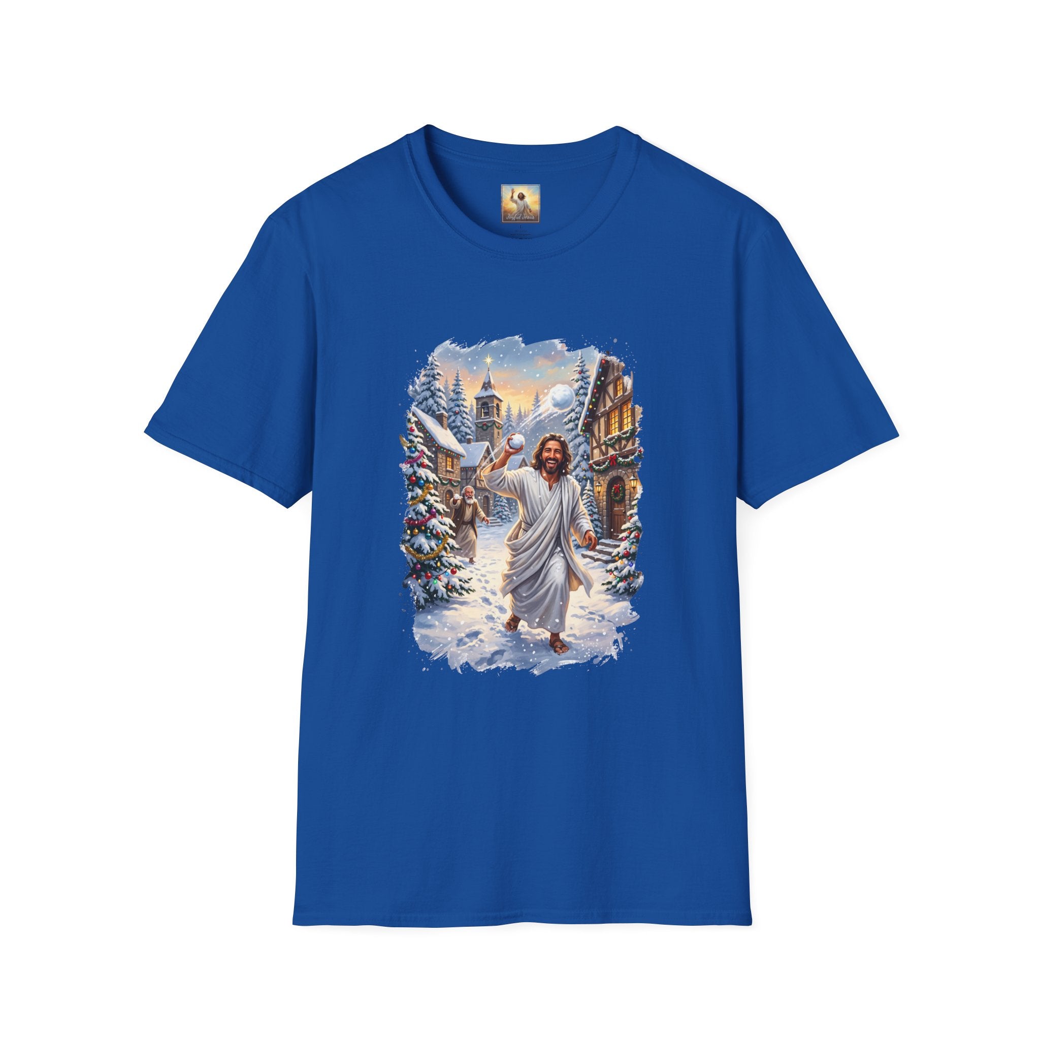 Jesus Snowball Fight Shirt | Funny Christian Christmas T Shirt | Joyful Jesus