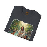 Christian Shirt | Jesus with Baby Otters Funny Christian T Shirt | Joyful Jesus