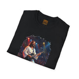 Christian T Shirt | Jesus Playing Guitar at Concert | Joyful Jesus Faith Shirt