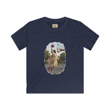 Kids Jesus Dunking Shirt | Jesus Slam Dunk Funny Christian Basketball Kids T Shirt | Joyful Jesus