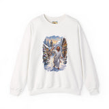 Jesus Snowball Fight Sweatshirt | Funny Christian Christmas Crewneck Sweatshirt | Joyful Jesus