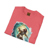 Jesus Shirt | Surfing Jesus Funny Christian T Shirt | Joyful Jesus