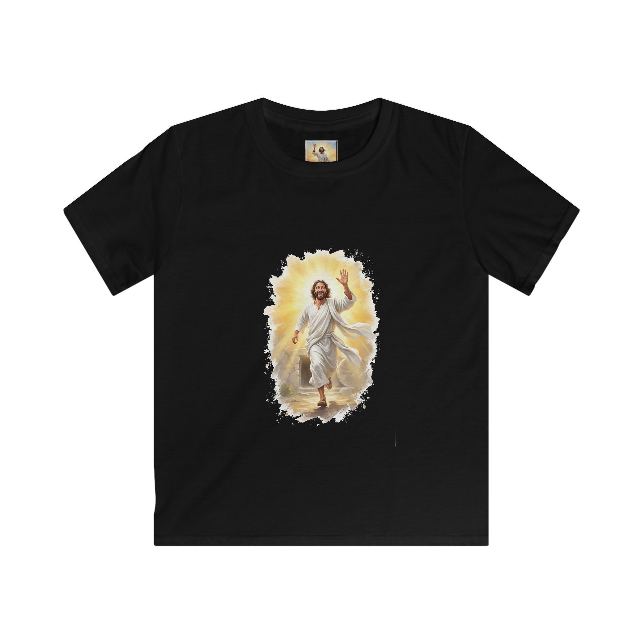 Kids Jesus Shirt | He Is Risen Christian Kids T Shirt | Joyful Jesus