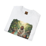 Christian Shirt | Jesus with Baby Otters Funny Christian T Shirt | Joyful Jesus