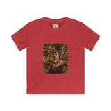 Kids Christmas Eve Jesus Shirt | Jesus by the Fire with Sleeping Children Christian Kids T Shirt | Joyful Jesus