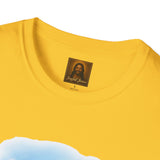 Jesus Painting Easter Eggs Shirt, Joyful Christian Art, Fun Easter Faith Tee