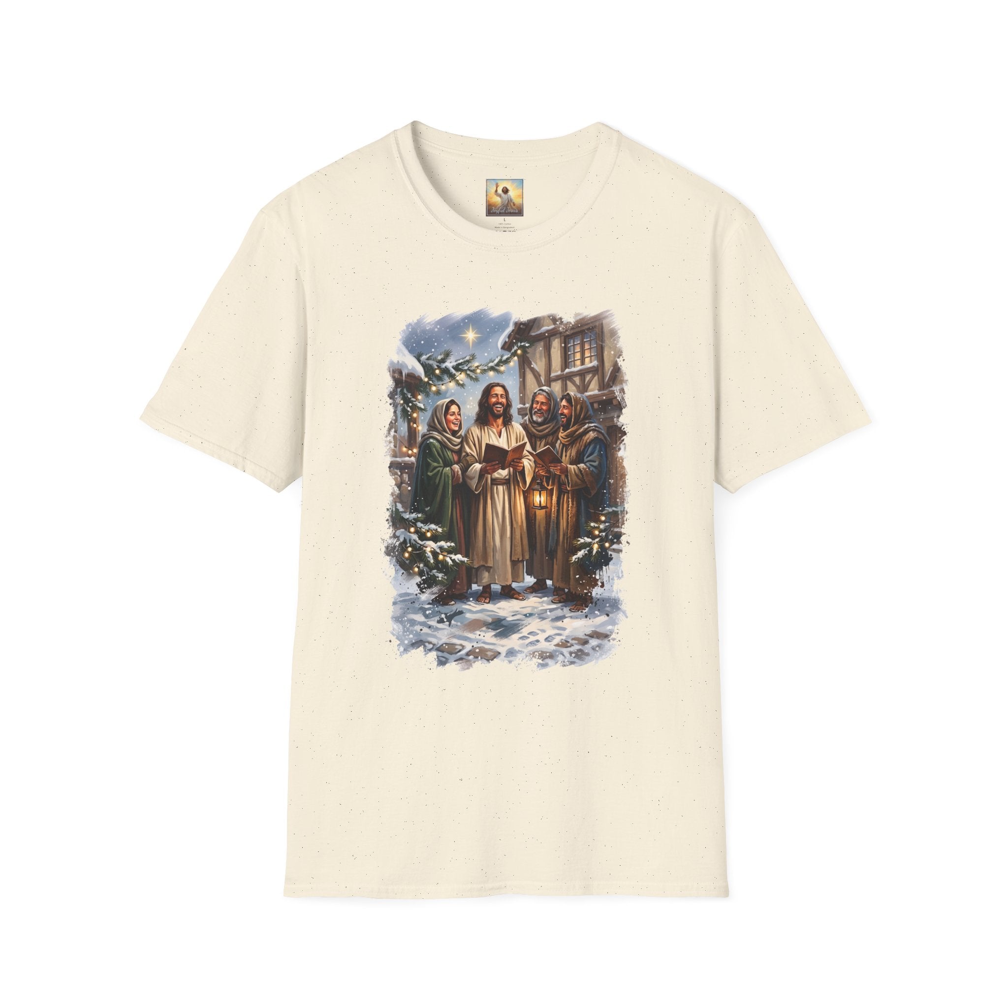 Jesus Caroling Shirt | Jesus Singing Christmas Carols Christian Christmas T Shirt | Joyful Jesus
