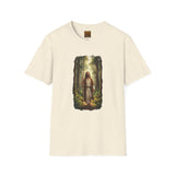 Religious Shirt | Jesus Walking in the Woods Christian T Shirt | Faith Shirt