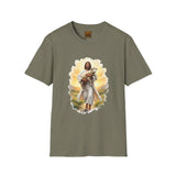 Lost Sheep Jesus Shirt, Good Shepherd Lamb Art, Christian Easter Faith Tee