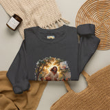 Jesus Basketball Sweatshirt | Jesus Playing Basketball with Kids Christian Crewneck Sweatshirt | Joyful Jesus