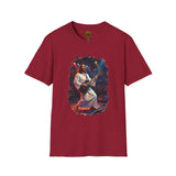 Christian T Shirt | Jesus Playing Guitar at Concert | Joyful Jesus Faith Shirt