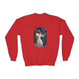 Kids Jesus Sweatshirt | Jesus Singing at a Concert Christian Kids Crewneck Sweatshirt | Joyful Jesus