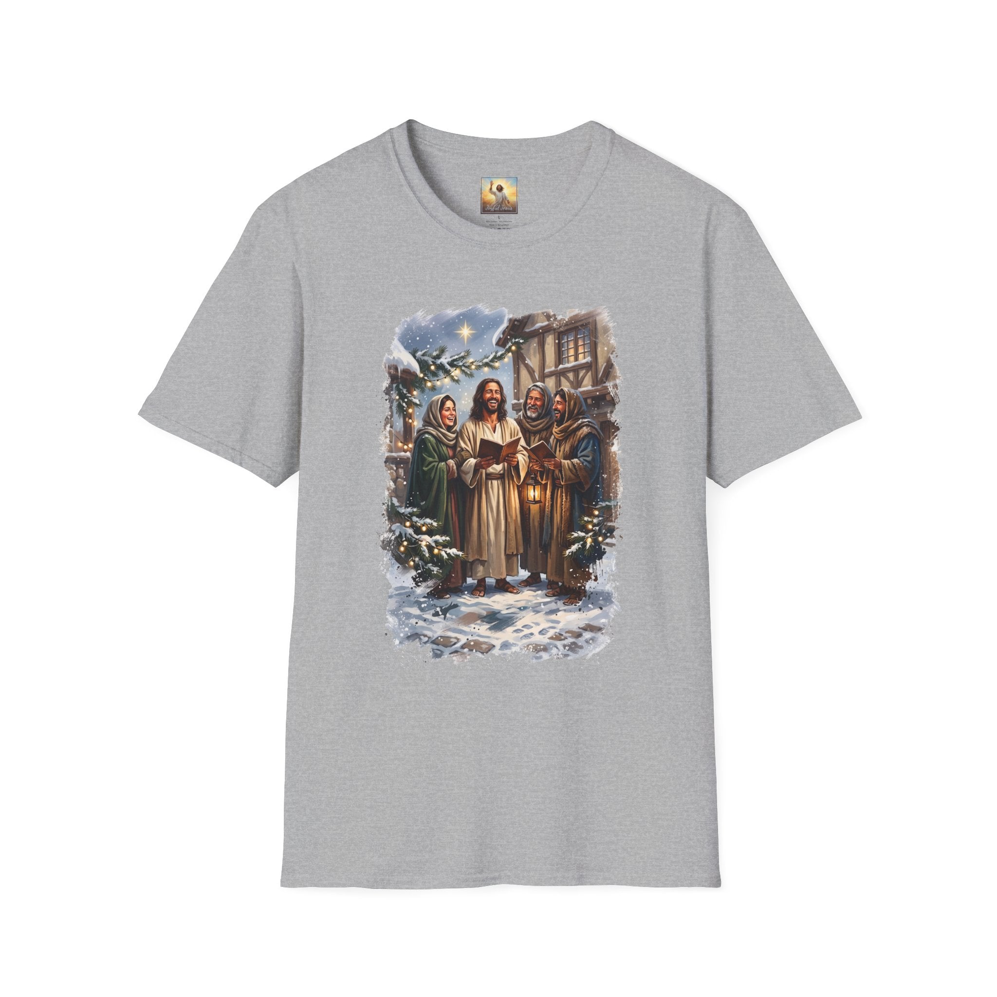 Jesus Caroling Shirt | Jesus Singing Christmas Carols Christian Christmas T Shirt | Joyful Jesus