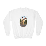 Kids Jesus Dunking Sweatshirt | Jesus Slam Dunk Funny Christian Basketball Kids Crewneck Sweatshirt | Joyful Jesus