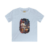 Kids God Shirt | Jesus Playing Drums at Concert Christian Kids T Shirt | Joyful Jesus