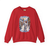 Jesus Snowball Fight Sweatshirt | Funny Christian Christmas Crewneck Sweatshirt | Joyful Jesus