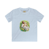 Kids Christian Shirt | Jesus with Baby Animals Faith Kids T Shirt | Joyful Jesus