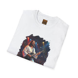 Christian T Shirt | Jesus Playing Guitar at Concert | Joyful Jesus Faith Shirt