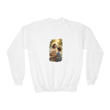 Kids Christian Sweatshirt | Jesus Playing Chess Funny Jesus Kids Crewneck Sweatshirt | Joyful Jesus