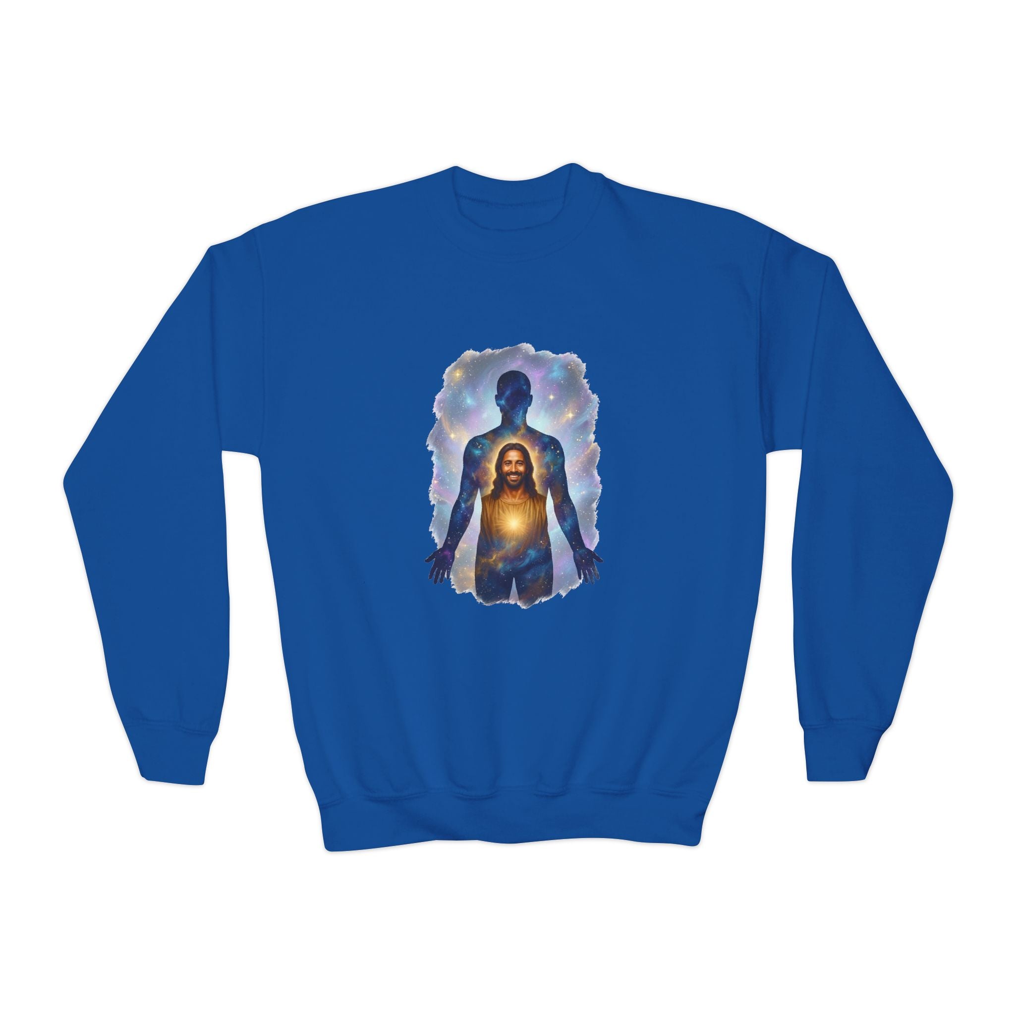 Kids Christian Sweatshirt | The Kingdom is Within God Kids Crewneck Sweatshirt | Joyful Jesus Faith Apparel