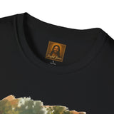 Funny Jesus Shirt | Jesus Playing with Puppies Christian T Shirt | Joyful Jesus