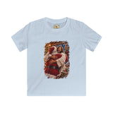 Kids Jesus Hugging Santa Shirt | Funny Christian Christmas Kids T Shirt | Joyful Jesus
