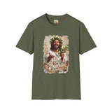 Merry Christmas Jesus Shirt | Laughing Jesus with Holly Christian Christmas T Shirt | Joyful Jesus