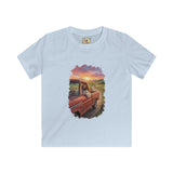 Kids Faith Shirt | Jesus Driving a Truck Christian Apparel Kids T Shirt | Joyful Jesus