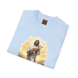 Lost Sheep Jesus Shirt, Good Shepherd Lamb Art, Christian Easter Faith Tee