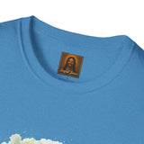 Jesus in the Garden Shirt, Easter Lily Butterfly Art, Christian Spring Tee