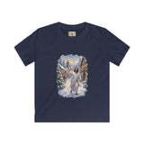Kids Jesus Snowball Fight Shirt | Funny Christian Christmas Kids T Shirt | Joyful Jesus