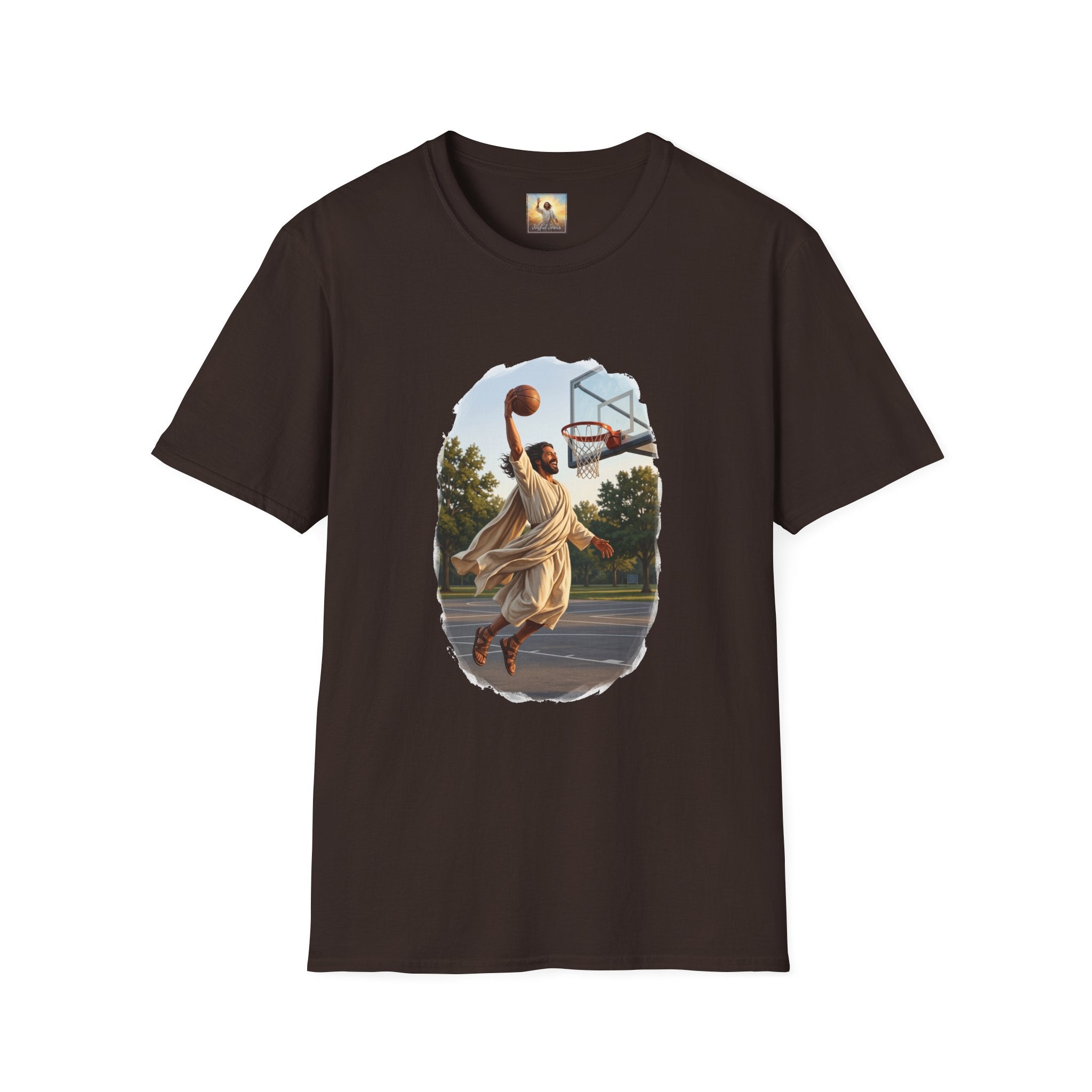 Jesus Dunking Shirt | Jesus Slam Dunk Funny Christian Basketball T Shirt | Joyful Jesus