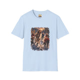 Jesus Hockey Shirt | Jesus Playing Hockey with Kids Christian Christmas T Shirt | Joyful Jesus