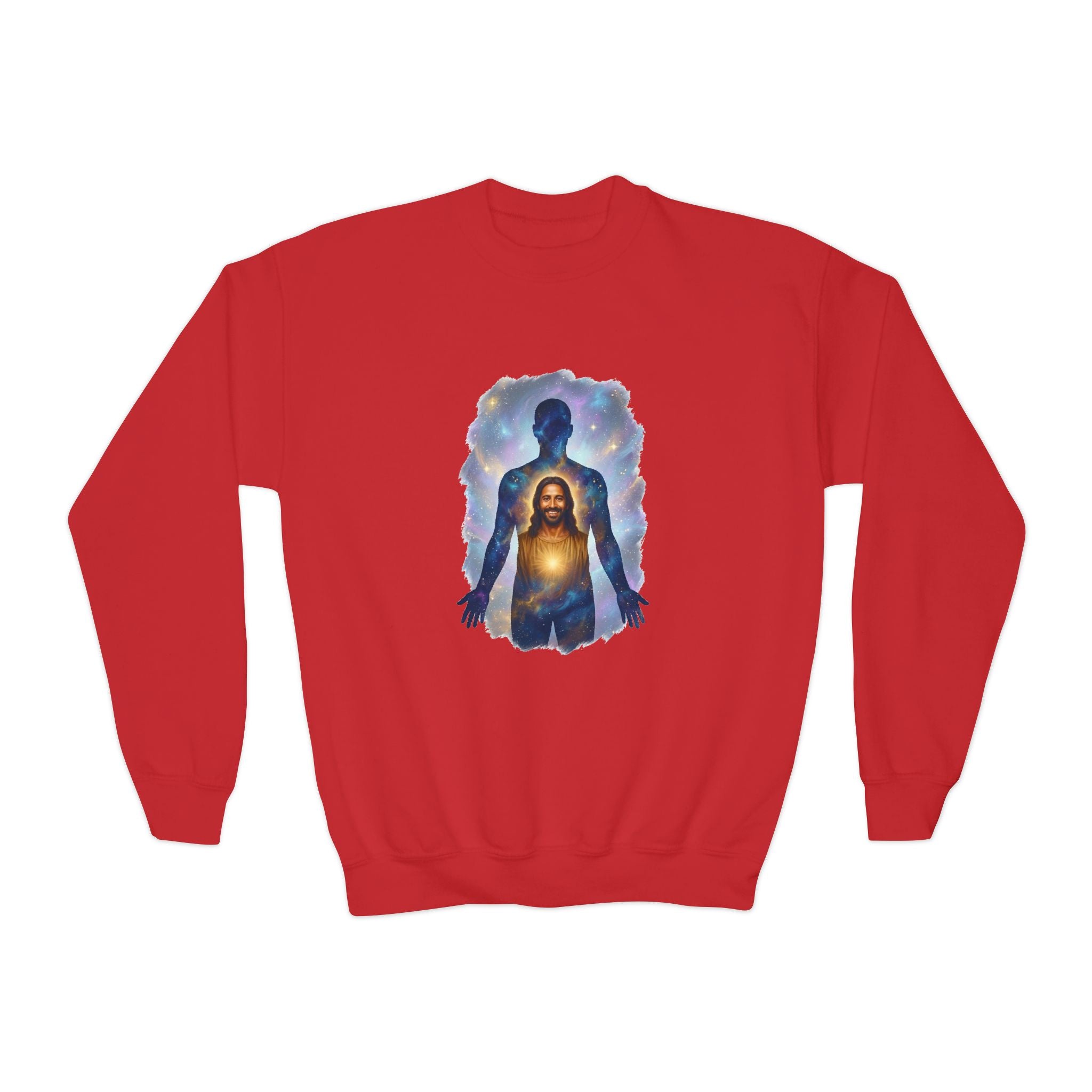 Kids Christian Sweatshirt | The Kingdom is Within God Kids Crewneck Sweatshirt | Joyful Jesus Faith Apparel