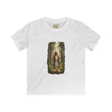 Kids Religious Shirt | Jesus Walking in the Woods Christian Kids T Shirt | Faith Shirt