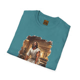 Funny Jesus Shirt | Jesus Lifting Weights Christian T Shirt | Faith Apparel