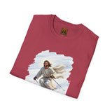 Jesus Shirt | Skiing Jesus Christian Apparel | Joyful Jesus Faith Shirt