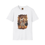 Funny Jesus Shirt | Jesus Lifting Weights Christian T Shirt | Faith Apparel