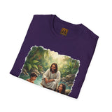Christian Shirt | Jesus with Baby Otters Funny Christian T Shirt | Joyful Jesus