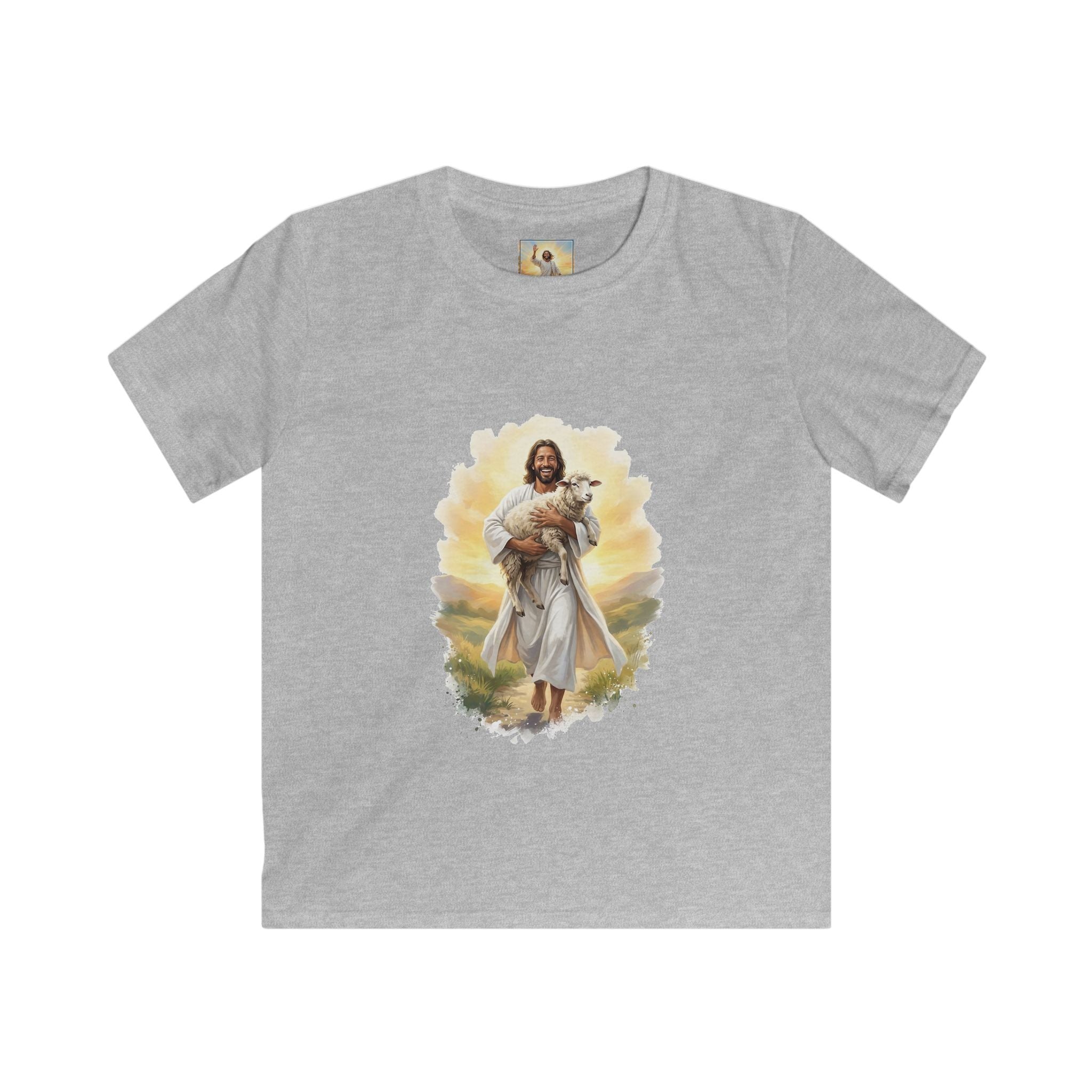 Kids Jesus Shirt | Lost Sheep Good Shepherd Christian Kids T Shirt | Joyful Jesus