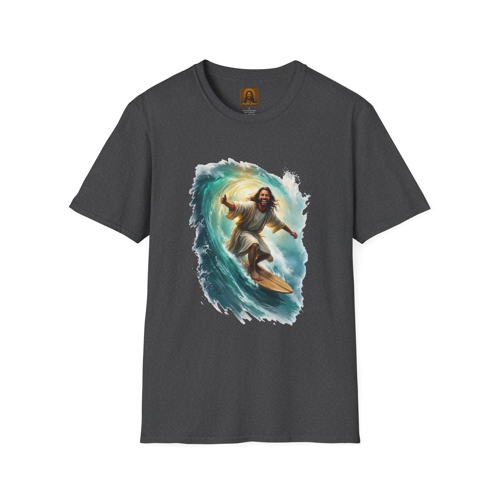 Jesus Shirt | Surfing Jesus Funny Christian T Shirt | Joyful Jesus