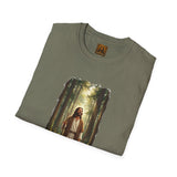 Religious Shirt | Jesus Walking in the Woods Christian T Shirt | Faith Shirt