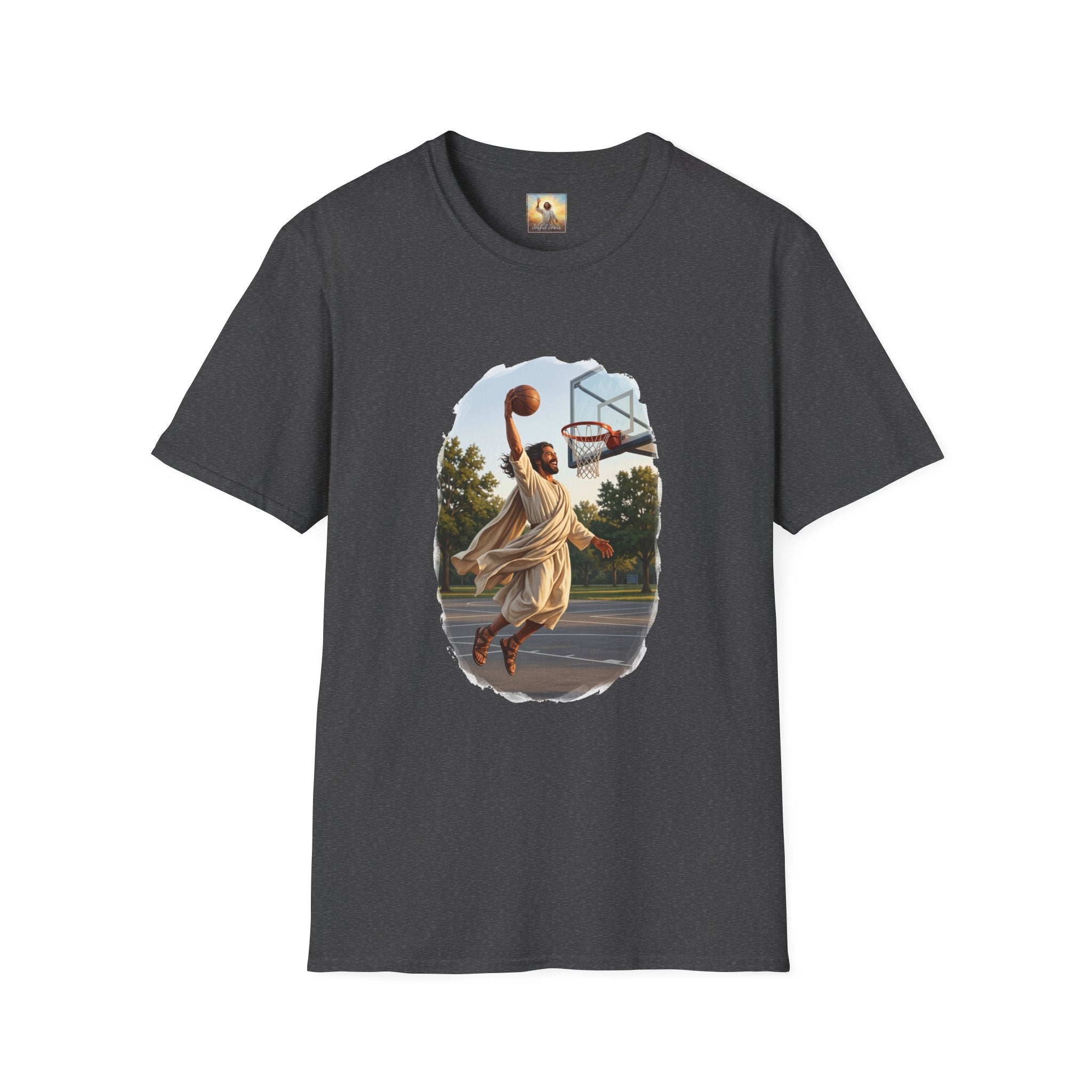 Jesus Dunking Shirt | Jesus Slam Dunk Funny Christian Basketball T Shirt | Joyful Jesus