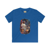 Kids God Shirt | Jesus Playing Drums at Concert Christian Kids T Shirt | Joyful Jesus
